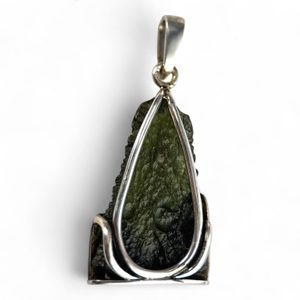 PRAGA, Moldavite, vltavín, silver 925/1000