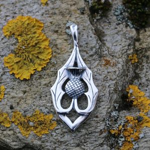 ALBA - Schottische Distel, Anhänger, Silber 925