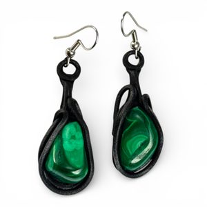 MALACHITE earrings