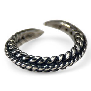 Wikinger-Ring gestrickt, Silber, Ag 925