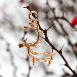 PORO, Sami reindeer, jewellery set, bronze
