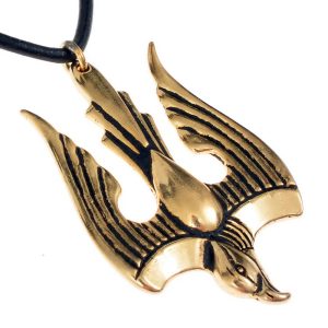 Ukrainian falcon - Tryzuib, pendant, bronze