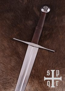 Medieval Bastard Sword with Scabbard, Blunt