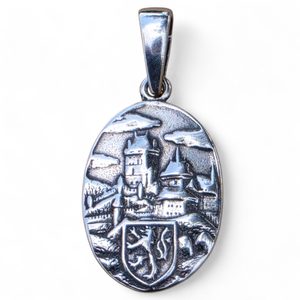 Pendentif Château de Karlstejn, argent 925