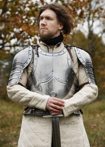 Armure Gothique, Plastron et Dos, acier d'1,2 mm d'épaisseur