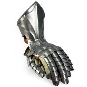 MEDIEVAL FINGER GAUNTELTS, for sword fight, polished, czech top quality