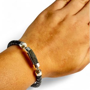 MOLDAU Armband, Moldavit und Silber Ag 925/1000