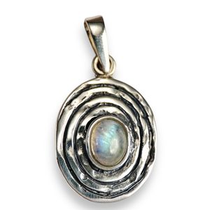 MOONSHINE - pendentif, argent, pierre de lune
