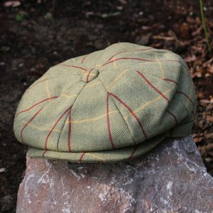 WOOL BLEND BAKER BOY HAT TWEED GREEN - HÜTE AUS IRLAND{% if kategorie.adresa_nazvy[0] != zbozi.kategorie.nazev %} - WOLLPRODUKTE{% endif %}