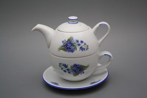 Tea set Duo, forget-me-not