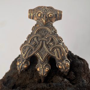 Corbeau THOR'S HAMMER, Hedeby, Haithabu, réplique, bronze
