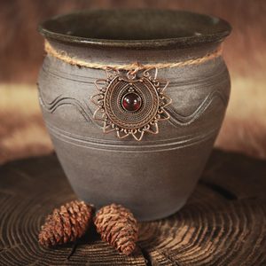LADA, dark age jewel, the 9th century, bronze and gemstone