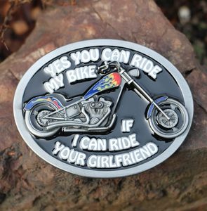 YES YOU CAN RIDE, motorcycle belt buckle
