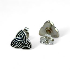 TRIQUETRA, Boucles d'oreilles celtiques, argent