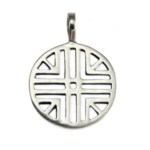 SUN SYMBOL VI, silver pendant