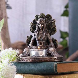 Celtic Goddess Danu 12,5 cm, candlestick