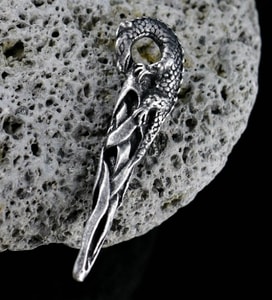 DRAGON CELTIQUE, amulette fantastique, pendentif