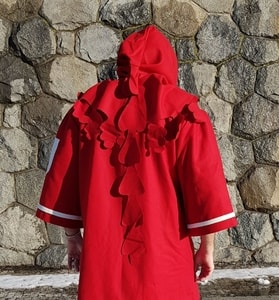 Chaperon - Couvre-chef médiéval - rouge