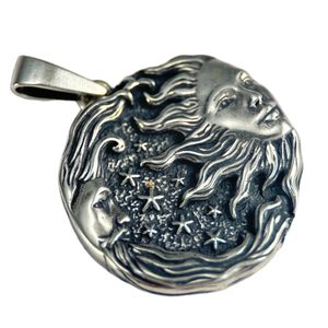 SUN and MOON, pendant, silver 925/1000