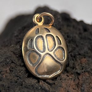 WOLF TRACK, pendant, bronze