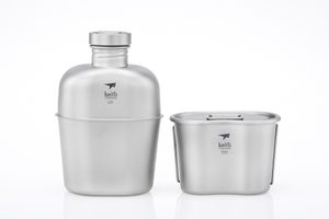 Ti3060 Titanium Canteen Mess Kit
