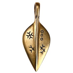 GERMANIC SPEARHEAD, bronze pendant