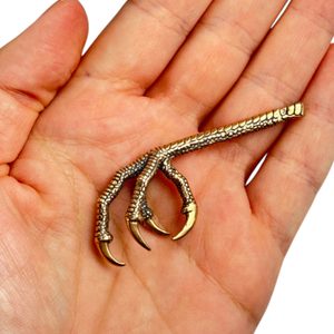 Oiseau griffe pendentif, bronze