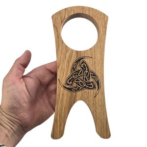 Support d'angle en bois, chêne XL