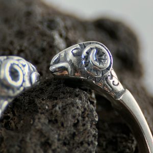 ARIES - RING, Ancient Rome, III century, silver 925/1000