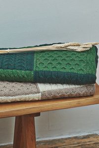 MOIRA wool blanket, Ireland green