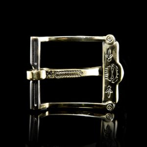 SVARGA, belt buckle, brass - rectangular