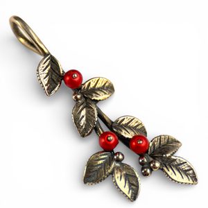 Canneberges, pendentif, bronze