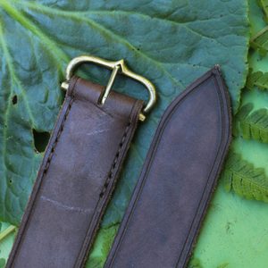 MEDIEVAL BELT, brown leather