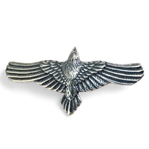Flying CROW - Raven pendant, sterling silver