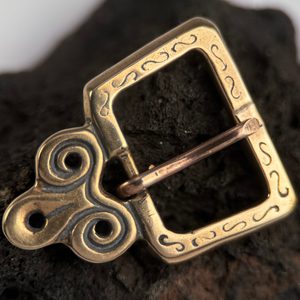 DARK AGE BELT BUCKLE, Zitavska Tun, bronze replica