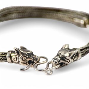 Fenrir - silver necklace, Viking knit, Ag 925/1000 50g