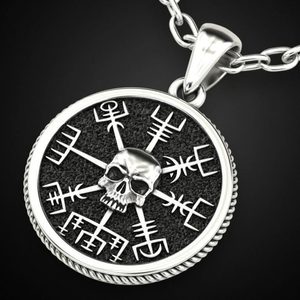 VEGVÍSIR SKULL - Isländische Rune, Anhänger Silber 925