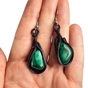 MALACHITE earrings