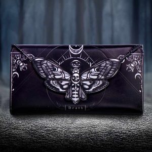 Death's Head Moth, wallet 9,5 cm