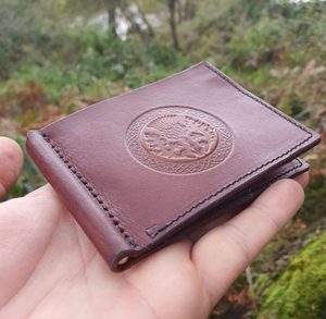 Scottish Thistle - Leather Wallet, brown
