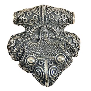 RAVEN's HEAD - Thor Hammer, Sigtuna, Sweden, silver 925, 10 g