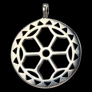 Sun symbol, Bronze Age, Busovice silver 925, 11g