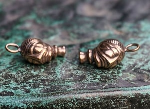 RIX, Celtic Head, replica, bronze pendant