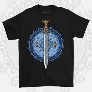 Claíomh Solais - Sword of Light, men's T-shirt - blue