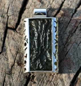 TARAN, MOLDAVITE, PENDANT, SILVER - MOLDAVITES, CZECH{% if kategorie.adresa_nazvy[0] != zbozi.kategorie.nazev %} - SILVER JEWELLERY{% endif %}