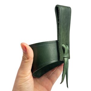 Porte-corne en cuir de poisson - cadeau pour les pêcheurs