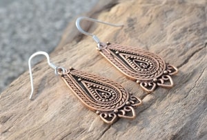 LADA, bronze Slavic earrings