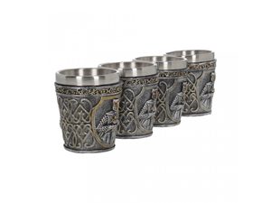 ARMOURED SHOT GLASS, SET OF 4 - MUGS, GOBLETS, SCARVES{% if kategorie.adresa_nazvy[0] != zbozi.kategorie.nazev %} - PAGAN DECORATIONS{% endif %}