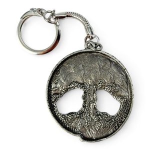 CELTIC OAK sacred tree of life, zinc, keychain