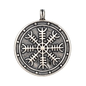 AEGISHJALMUR, HELM OF AWE, MAGICAL RUNE MEDALLION, SILVER - PENDANTS{% if kategorie.adresa_nazvy[0] != zbozi.kategorie.nazev %} - SILVER JEWELLERY{% endif %}